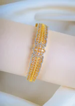 Evergreen Diamond Look Bracelet (Yellow Gold) BRA001245