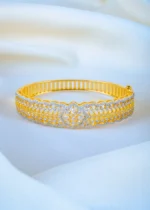 Evergreen Diamond Look Bracelet (Yellow Gold) BRA001245 - Image 2
