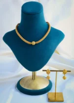 Evergreen Golden Necklace Set (Antique Gold) NEC000903