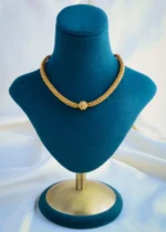 Evergreen Golden Necklace Set (Antique Gold) NEC000903 - Image 2