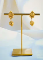 Evergreen Golden Necklace Set (Antique Gold) NEC000903 - Image 3