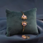 Evil Eye Bracelet & Ring Combo (Yellow Gold) BRA000650
