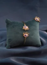 Evil Eye Bracelet & Ring Combo (Yellow Gold) BRA000650 - Image 2
