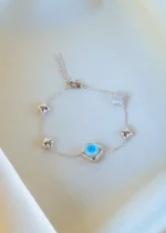Evil Eye Charm Bracelet (Silver) BRA001330
