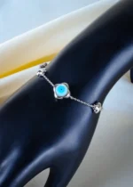 Evil Eye Charm Bracelet (Silver) BRA001330 - Image 2
