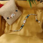 Evil Eye Elephant Rakhi & Lumba Set