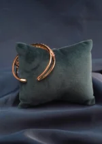 Fancy Stones Cuff Bracelet (Yellow Gold) BRA000657 - Image 2
