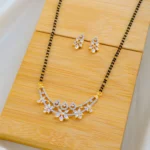 Fine Diamond Look Mangalsutra Set (Yellow Gold) MANG01528