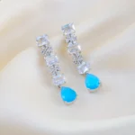 Firoza Drop Earrings (Yellow Gold) EAR001491