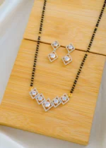 Five Solitaire Mangalsutra Set (Yellow Gold) MANG01527