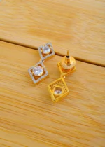 Five Solitaire Mangalsutra Set (Yellow Gold) MANG01527 - Image 3