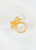 Flora Grace Designer Ring (Yellow Gold) RING02653 - Image 3