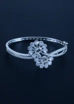 Floral Bagguette Bracelet (Silver) BRA001306 - Image 2