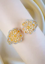 Floral Clutch Bracelet (Yellow Gold) BRA001300 - Image 2