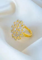 Floral Diamond Ring (Yellow Gold) RING01378 - Image 2