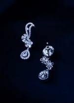 Floral Elegance CZ Pendant Set (Silver) PSET01457 - Image 2