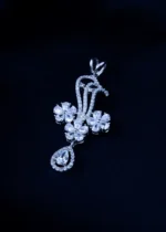 Floral Elegance CZ Pendant Set (Silver) PSET01457 - Image 3