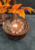Floral Pearl Ring (Adjustable)- Rose Gold RIN000035 - Image 3