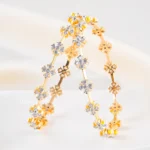Floral Whisper Bangle (Yellow Gold) BAN002548