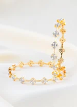 Floral Whisper Bangle (Yellow Gold) BAN002548 - Image 2
