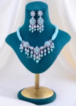 Frozen Glow Aqua Jewelry Set (Silver) NEC002410
