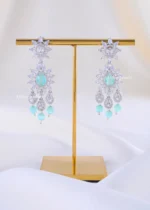 Frozen Glow Aqua Jewelry Set (Silver) NEC002410 - Image 3