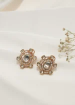 Fusion Kundan Earrings (Victorian Gold) EAR000568 - Image 3