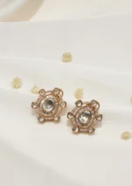 Fusion Kundan Earrings (Victorian Gold) EAR000568 - Image 4