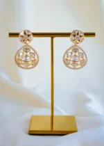 Fusion Polki Locket Chain Set (Yellow Gold) NEC001446 - Image 3