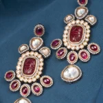 Fusion Ruby Earrings (Dual Plating) EAR000613