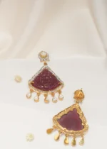 Fusion Ruby Earrings (Yellow Gold) EAR000562 - Image 3