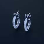 G Pattern Earrings (Silver) EAR001106