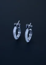 G Pattern Earrings (Silver) EAR001106