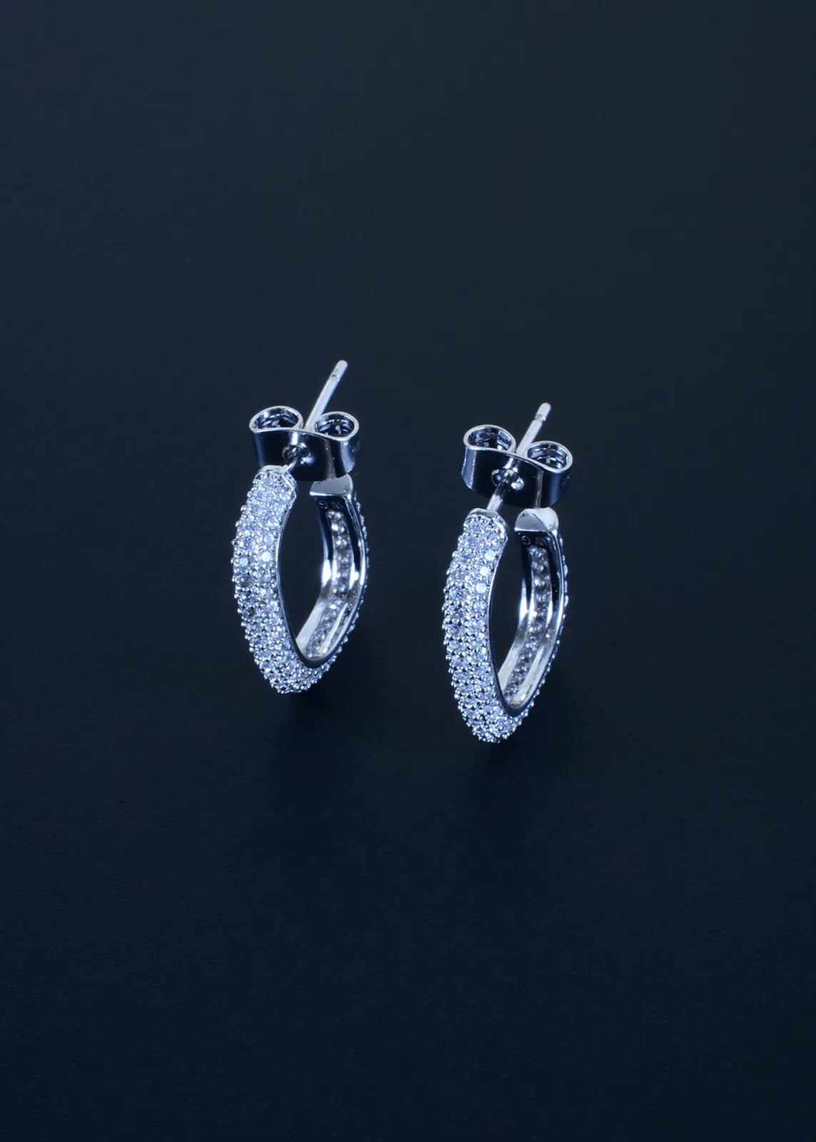 G-Pattern-Earrings-Silver-EAR001106a G Pattern Earrings (Silver) EAR001106 - Image 1