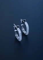 G Pattern Earrings (Silver) EAR001106 - Image 2