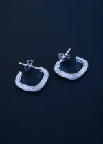 G Pattern Earrings (Silver) EAR001106 - Image 3