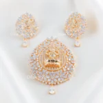 Ganesh Blessing Diamond Pendant Set (Yellow Gold) PSET02597