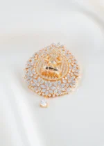 Ganesh Blessing Diamond Pendant Set (Yellow Gold) PSET02597 - Image 2