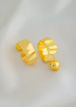 Gilded Halo Earrings (Yellow Gold) EAR001821 - Image 3
