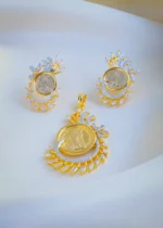 Ginni Designer Pendant Set (Yellow Gold) PSET001034 - Image 3