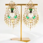 Glamorous Multi-Stone Statement Earrings (Yellow Gold) EAR002437