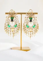 Glamorous Multi-Stone Statement Earrings (Yellow Gold) EAR002437