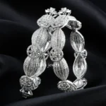 Glamorous  Diamond Bangle (Silver) BAN002450