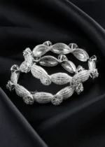 Glamorous Diamond Bangle (Silver) BAN002450 - Image 3
