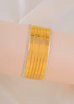 GlowEdge Gold Bangles (Yellow Gold) BAN001836 - Image 3