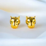 Gold Panther Earrings (Yellow Gold) EAR001322