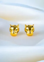 Gold Panther Earrings (Yellow Gold) EAR001322