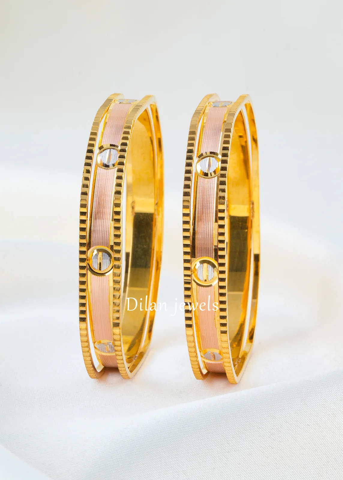 Gold-Plated-Bangles-BAN002752 Gold Plated Gold Plated Bangles- BAN002752 - Image 1