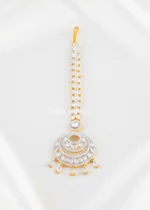 Gold Plated Diamond Maangtika- ACC002818
