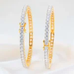 Gold Plated Diamond Bangles- BAN002798